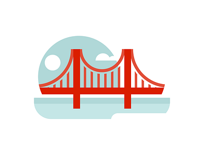 Golden Gate Bridge bridge illustration san francisco