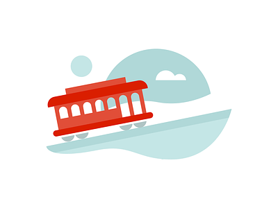 Cable Car cable car illustration mister rogers san francisco trolley