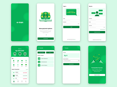 E-Wallet App - e-man app design ui