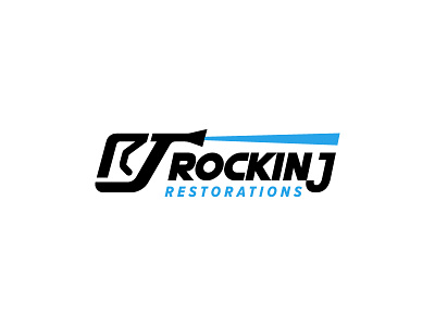 Logo for RJ RockinJ Restoration branding initial logo logotype unique