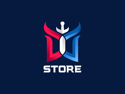 Logo for DD Store branding design esport flat game initial letter dd logo vector