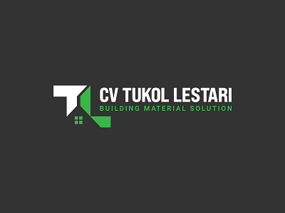 Logo for CV Tukol Lestari branding green industry initial logo lt