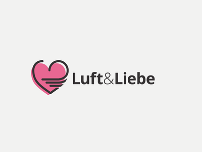 Luft & Liebe air bar brand branding cofee design heart liebe logo logo design luft music pink shop typography