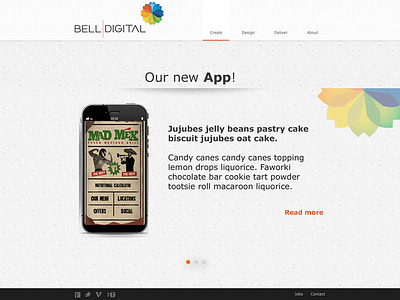 Bell digital app design ux web