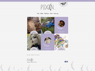 Pidgindoll design ux web webdesign