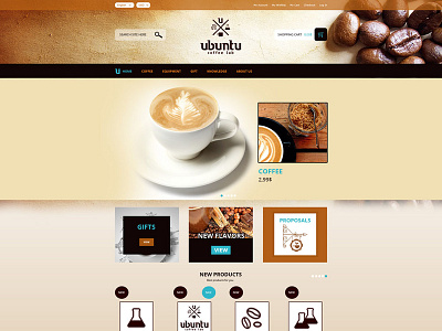 Coffee website design ux web webdesign