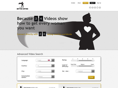 Better dating website design ux web webdesign