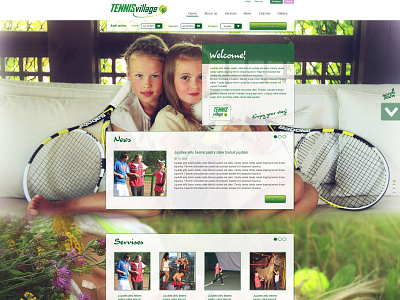 Tennis village design web webdesign