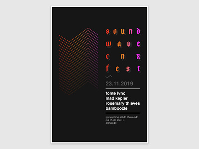 Music Fest Poster bands design geometry gradient gradient color gradient design illustrator music poster poster design posters ui