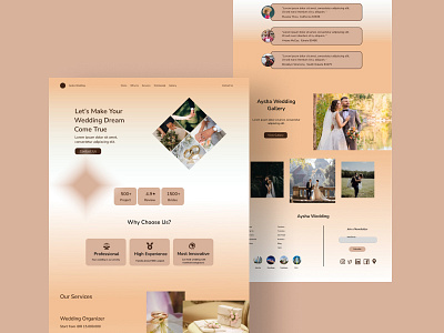 Aysha Wedding Web Design | Case Study animation app branding design graphic design illustration logo ui ux vector