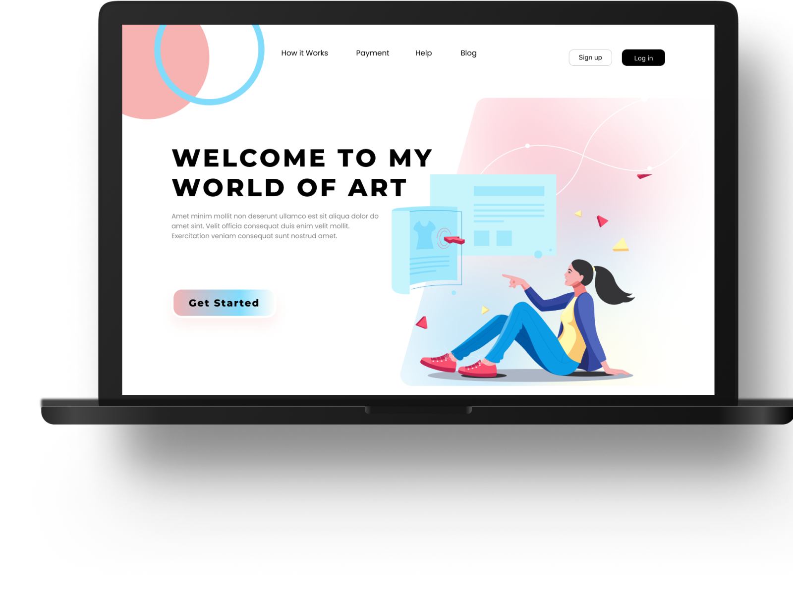 Dribbble - Landing page mock up.png by Shotayo Ayomide Mary