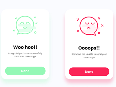 UI Design Challenge - Flash Message Page Day 9 design