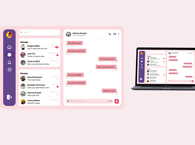 UI Design Challenge - Direct Messaging Day 11 app design ui