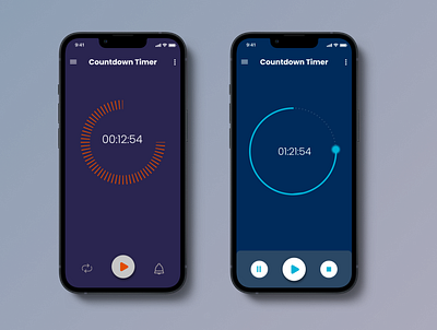 UI Design Challenge - Countdown Timer Day 12 app design ui