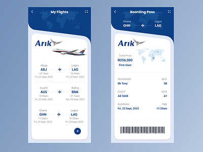 UI Design Challenge - Boarding Pass App Day 20 app design ui