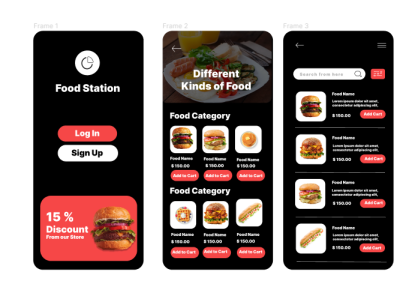 UI design of Food App