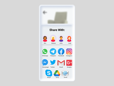 Social Sharing #DailyUI Day 10 app app design dailyui dailyui day 10 design graphic design social sharing ui