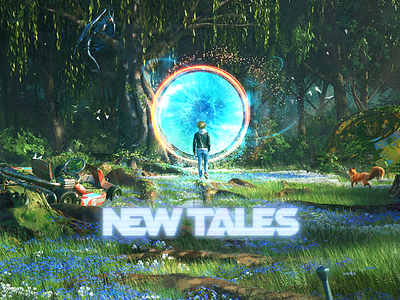 New Tales Website Animation animatio branding design graphic design illustration logo