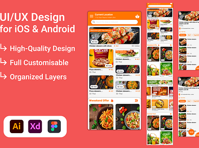 Food Application food app food application food delivery app food ui ux