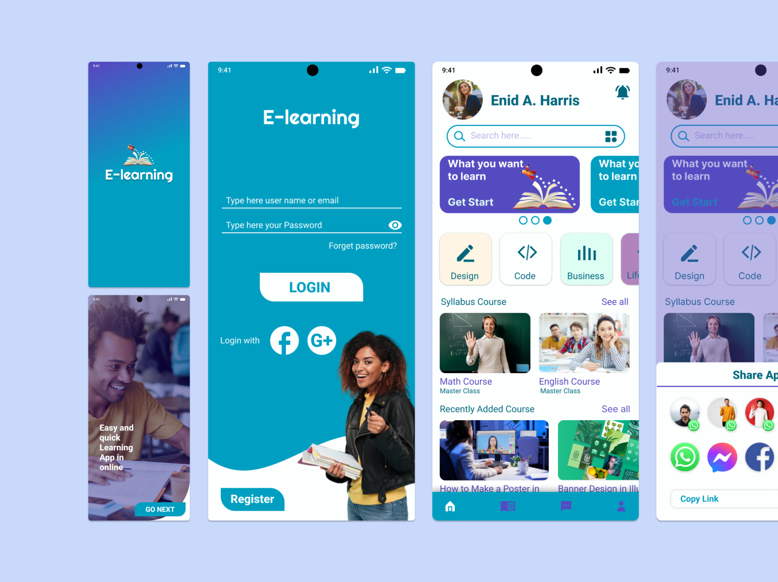 e-learning-application-by-shaheen-uddin-ahmad-on-dribbble