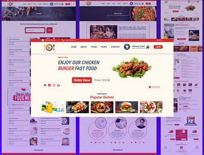 Restaurant website restaurant uiux restaurant web restaurant website