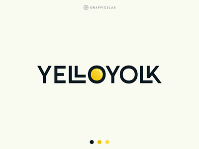 Yelloyolk - Logo Design brand identity brand logo branding cafe logo company logo logo minimal logo minimalistic restaurant logo