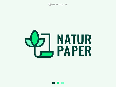 Natur Paper - Logo Design brand identity brand logo branding company logo design green logo logo minimal logo minimalistic nature nature logo organic refreshing