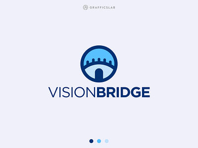 Vision Bridge - Logo Design brand identity brand logo branding builders building company logo construction logo creative design energetic logo minimalistic vector work logo