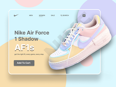 SHOE WEBSITE UI DESIGN