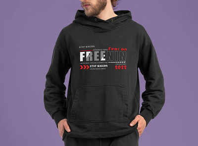 Typography Hoodie Design graphic design typhographic