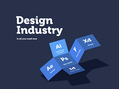 Design industry blue graphic design typography ui ux vector