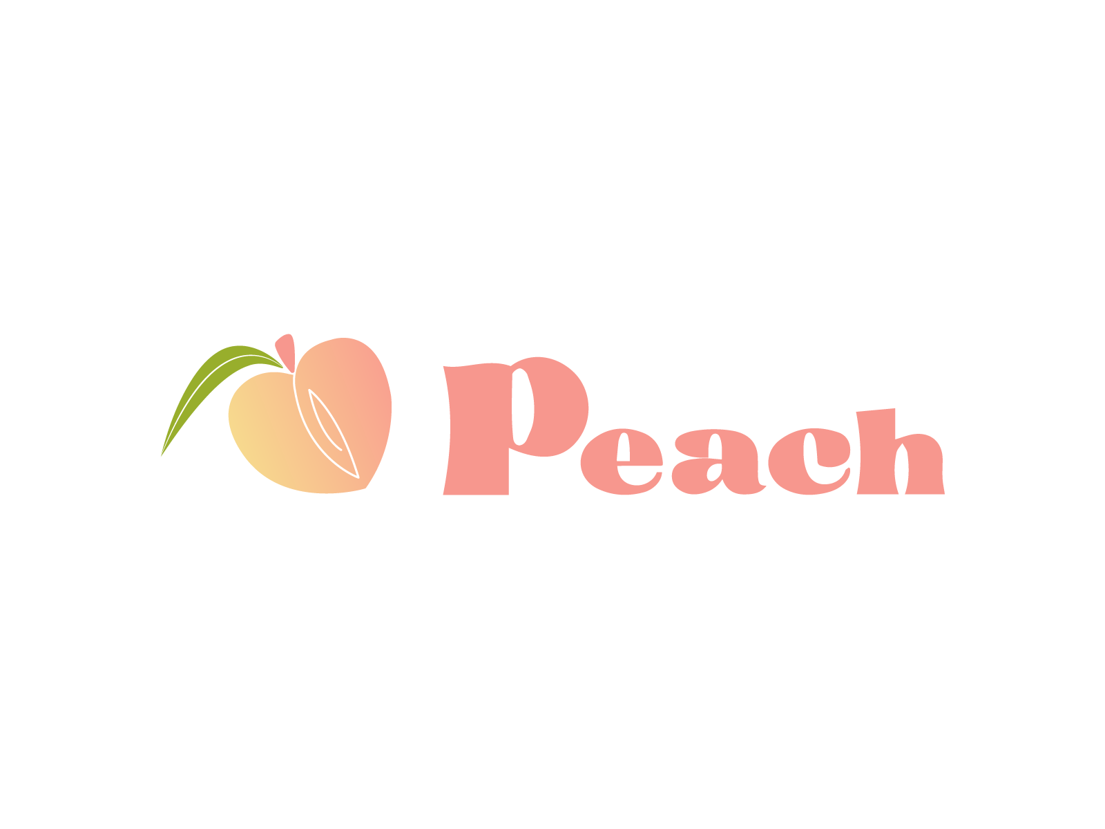 Logo Peach By Razoya On Dribbble