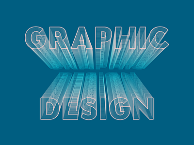 Graphic design blue design graphic design isometric design poster typography vector