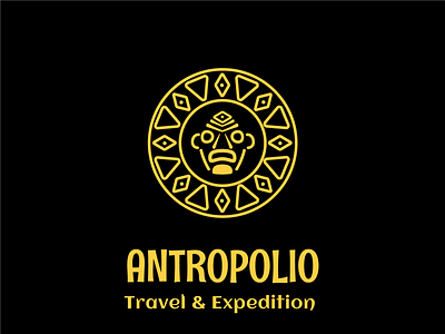Antropolio brand branding design expedition graphic design guise identity illustration logo logotype pattern travel typography vector