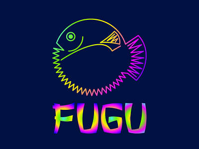 Logo FUGU ai branding design fugu graphic design icon identity illustration logo logotype vector