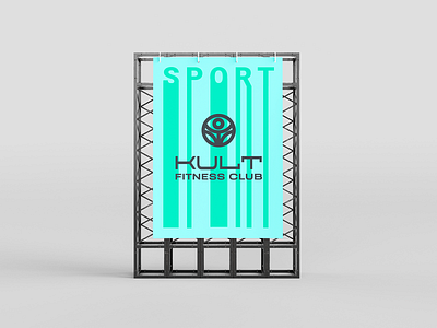 KULT Logo brand branding club cult fitness graphic design icon identity logo logotype sport vector