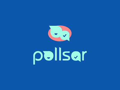 Pollsar logo branding graphic design identity logo logotype poll vector