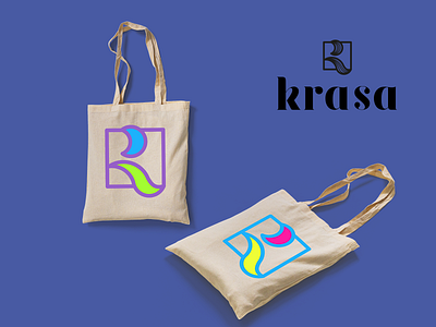 Krasa brand bag design bag bag design brand branding graphic design icon identity illustration logo logotype vector visual design