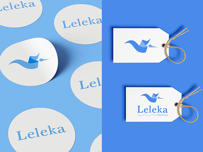 Leleka Visual Brand Identity branding graphic design icon identity illustration leleka logo logotype stork textil vector