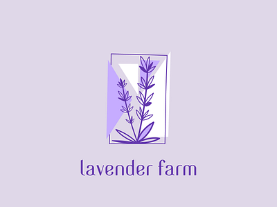 Lavender farm branding farm graphic design identity illustration lavender logo logotype vector
