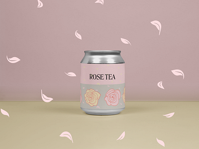 ROSE TEA packaging design branding graphic design identity illustration logo logotype packaging design rose tea vector