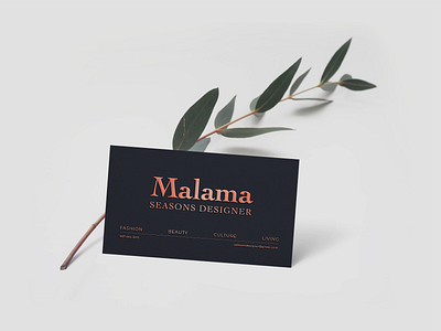 Malama logo beauty branding business card culture fashion graphic design identity living logo logotype vector