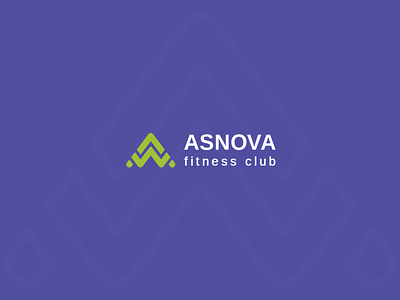 ASNOVA basis branding club fitness graphic design green icon identity design lifestyle logo modern new sport