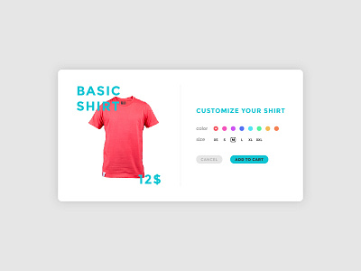 Daily UI #033 - Customize Product