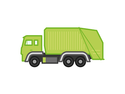 Waste Truck icon illustration truck vector