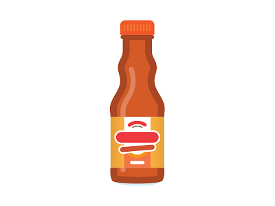 Frank's Wings Hot-Sauce bottle hot sauce simple vector