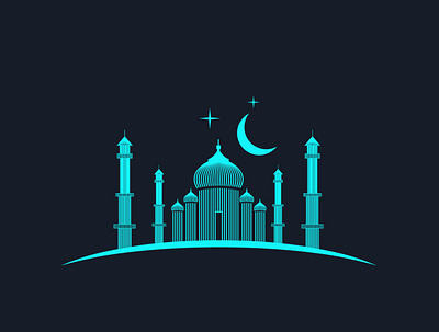Taj Mahal debutshot design dribbblers icon illustration logo taj mahal tajmahal vector