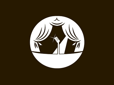 Onstage design icon illustration logo vector