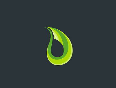 Water drop branding design logo