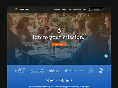 Church Fuel Landing Page design ui website website design